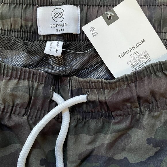 TOPMAN | ASOS CAMO PRINT SWIM TRUNKS - MENS - Picture 4 of 7